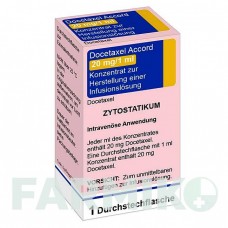 ДОЦЕТАКСЕЛ (DOCETAXEL) 20 мг/1 мл концентрат 1 шт - Доцетаксел ACCORD HEALTHCARE