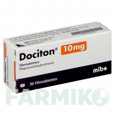 ДОЦИТОН (DOCITON) 10 мг таблетки 30 шт - Пропранолол MIBE