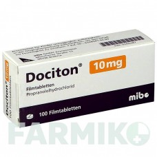 ДОЦИТОН (DOCITON) 10 мг таблетки 100 шт - Пропранолол MIBE