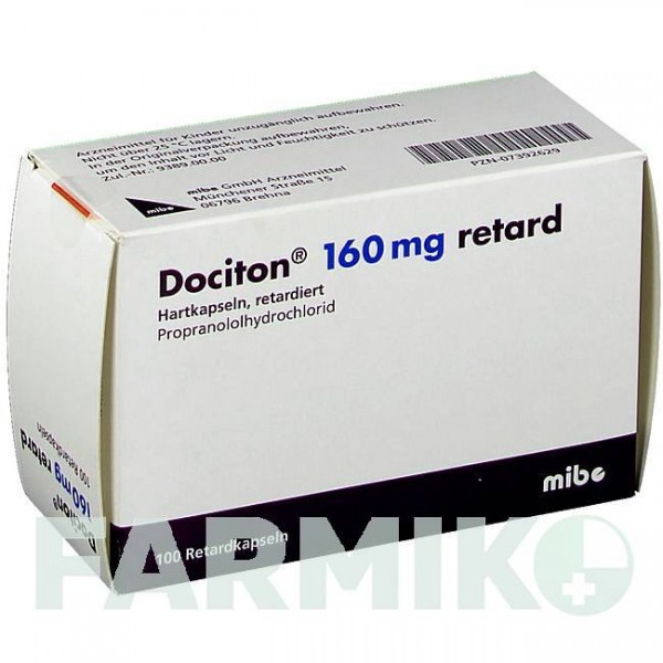 ДОЦИТОН (DOCITON) 160 мг капсулы 100 шт - Пропранолол MIBE