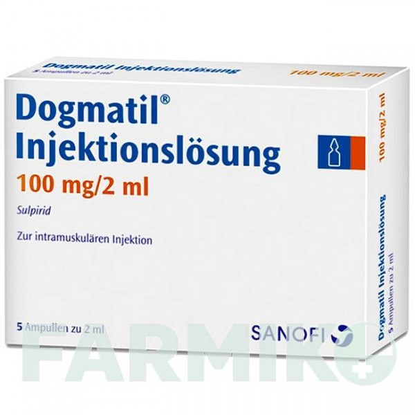 ДОГМАТИЛ (DOGMATIL) ампулы 5x2 мл - Сульпирид SANOFI