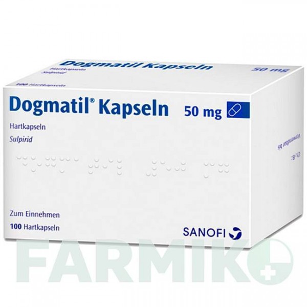 ДОГМАТИЛ (DOGMATIL) капсулы 100 шт - Сульпирид SANOFI