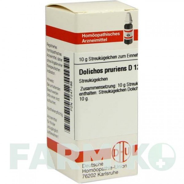 ДОЛИХОС ПРУРИЕНС (DOLICHOS PRURIENS) D 12 глобули 10 г - Гомеопатия DHU