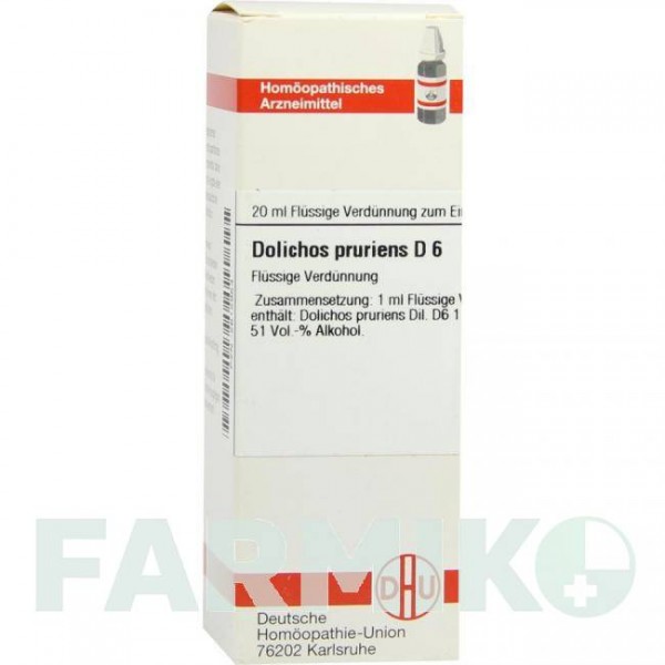 ДОЛИХОС ПРУРИЕНС (DOLICHOS PRURIENS) D 6 раствор 20 мл - Гомеопатия DHU