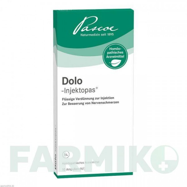 ДОЛО ИНЖЕКТОПАС (DOLO INJEKTOPAS) ампулы 10 шт - Гомеопатия PASCOE
