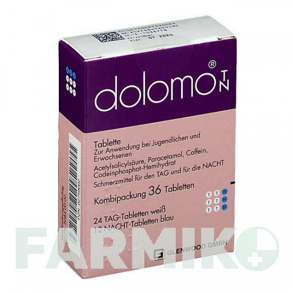 ДОЛОМО (DOLOMO) таблетки 36 шт - Парацетамол, Другое GLENWOOD