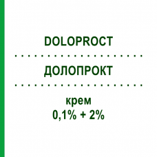 ДОЛОПРОКТ (DOLOPROCT) 0,1% + 2% крем 30 г - Флуокортолон, Другое EMRA-MED