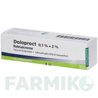 ДОЛОПРОКТ (DOLOPROCT) 0,1% + 2% крем 30 г - Флуокортолон, Інше EURIMPHARM