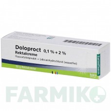 ДОЛОПРОКТ (DOLOPROCT) 0,1% + 2% крем 30 г - Флуокортолон, Другое EURIMPHARM