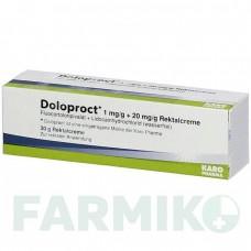ДОЛОПРОКТ (DOLOPROCT) 1 мг/г + 20 мг/г крем 30 г - Флуокортолон, Другое KOHLPHARMA