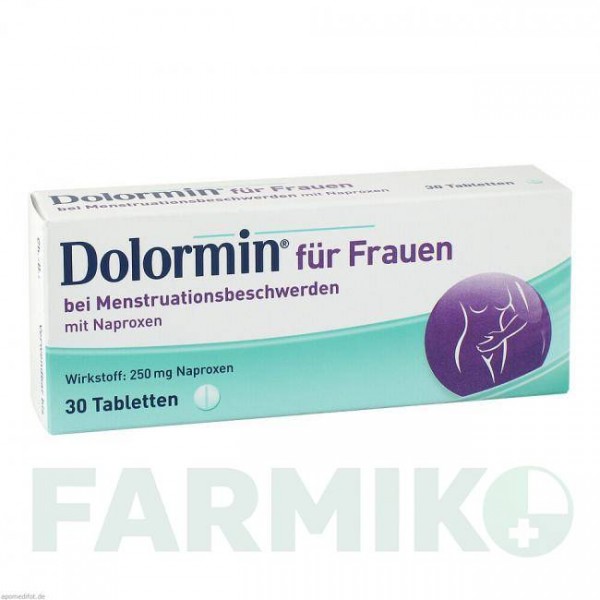 ДОЛОРМІН (DOLORMIN) таблетки 30 шт - Напроксен JOHNSON & JOHNSON