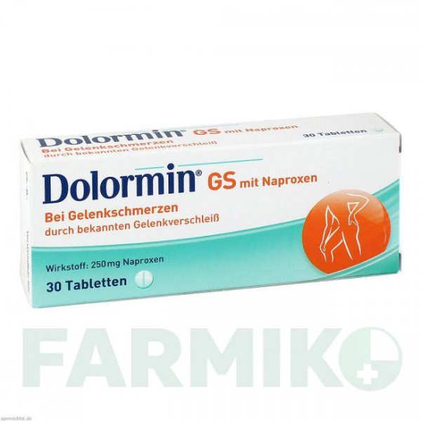 ДОЛОРМИН (DOLORMIN) таблетки 30 шт - Напроксен JOHNSON & JOHNSON