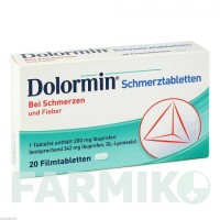 ДОЛОРМИН (DOLORMIN) таблетки 20 шт - Ибупрофен JOHNSON & JOHNSON