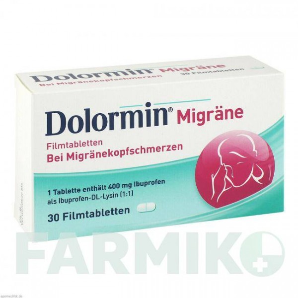 ДОЛОРМИН (DOLORMIN) таблетки 30 шт - Ибупрофен JOHNSON & JOHNSON