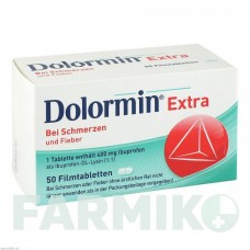 ДОЛОРМИН (DOLORMIN) таблетки 50 шт - Ибупрофен JOHNSON & JOHNSON