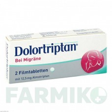 ДОЛОРТРИПТАН (DOLORTRIPTAN) таблетки 2 шт - Алмотриптан JOHNSON & JOHNSON