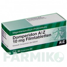 ДОМПЕРІДОН (DOMPERIDON) 10 мг таблетки 20 шт - Домперидон ABZ PHARMA