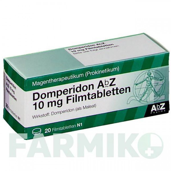 ДОМПЕРІДОН (DOMPERIDON) 10 мг таблетки 20 шт - Домперидон ABZ PHARMA