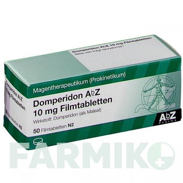ДОМПЕРІДОН (DOMPERIDON) 10 мг таблетки 50 шт - Домперидон ABZ PHARMA