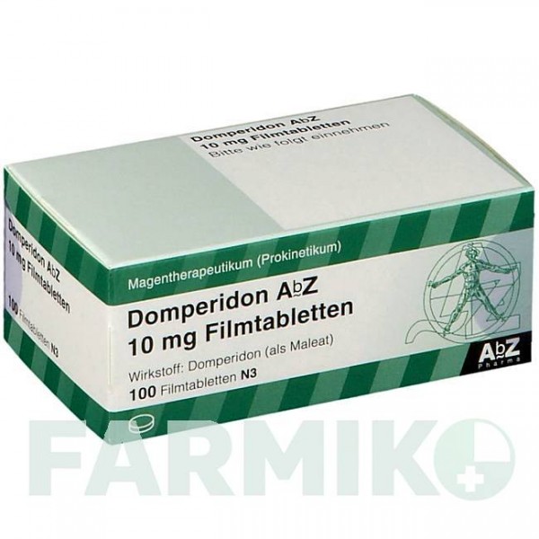 ДОМПЕРІДОН (DOMPERIDON) 10 мг таблетки 100 шт - Домперидон ABZ PHARMA