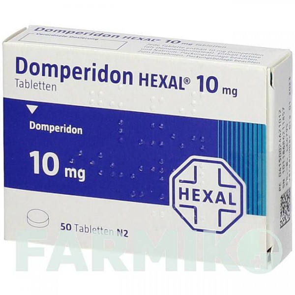 ДОМПЕРИДОН (DOMPERIDON) 10 мг таблетки 50 шт - Домперидон HEXAL