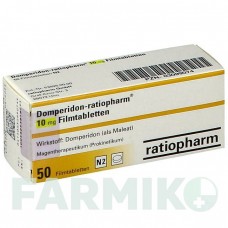 ДОМПЕРІДОН (DOMPERIDON) 10 мг таблетки 50 шт - Домперидон RATIOPHARM