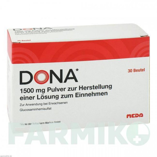 ДОНА (DONA) 1500 мг порошок 30 шт - Глюкозамин EMRA-MED