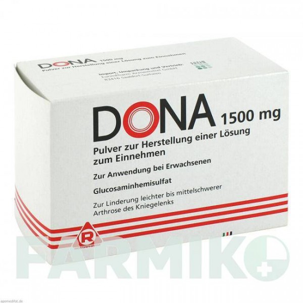 ДОНА (DONA) 1500 мг порошок 30 шт - Глюкозамин EURIMPHARM