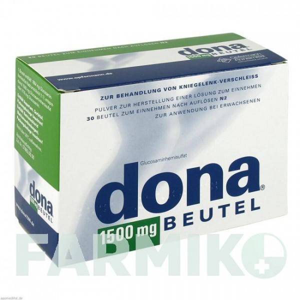 ДОНА (DONA) 1500 мг порошок 30 шт - Глюкозамин MEDA PHARMA
