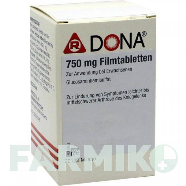 ДОНА (DONA) 750 мг таблетки 60 шт - Глюкозамин EMRA-MED
