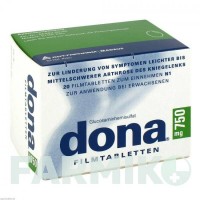 ДОНА (DONA) 750 мг таблетки 20 шт - Глюкозамін MEDA PHARMA