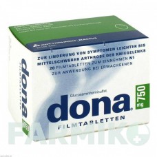 ДОНА (DONA) 750 мг таблетки 20 шт - Глюкозамин MEDA PHARMA