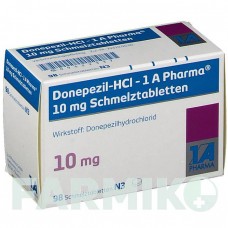 ДОНЕПЕЗИЛ (DONEPEZIL) 10 мг таблетки 98 шт - Донепезил 1 A PHARMA