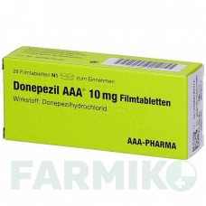 ДОНЕПЕЗИЛ (DONEPEZIL) 10 мг таблетки 28 шт - Донепезил AAA - PHARMA