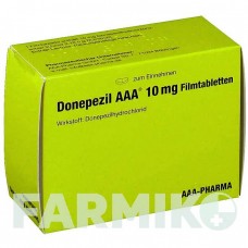 ДОНЕПЕЗИЛ (DONEPEZIL) 10 мг таблетки 56 шт - Донепезил AAA - PHARMA