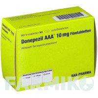 ДОНЕПЕЗИЛ (DONEPEZIL) 10 мг таблетки 98 шт - Донепезил AAA - PHARMA