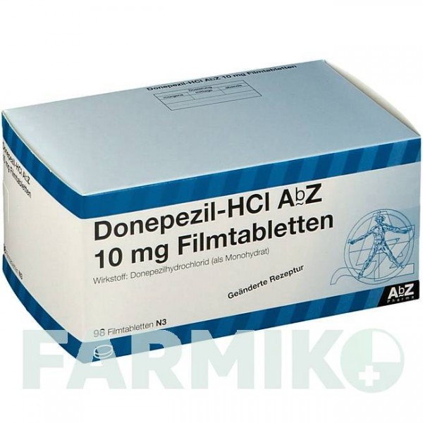 ДОНЕПЕЗИЛ (DONEPEZIL) 10 мг таблетки 98 шт - Донепезил ABZ PHARMA