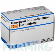ДОНЕПЕЗИЛ (DONEPEZIL) 10 мг таблетки 28 шт - Донепезил RATIOPHARM