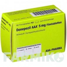 ДОНЕПЕЗИЛ (DONEPEZIL) 5 мг таблетки 98 шт - Донепезил AAA - PHARMA