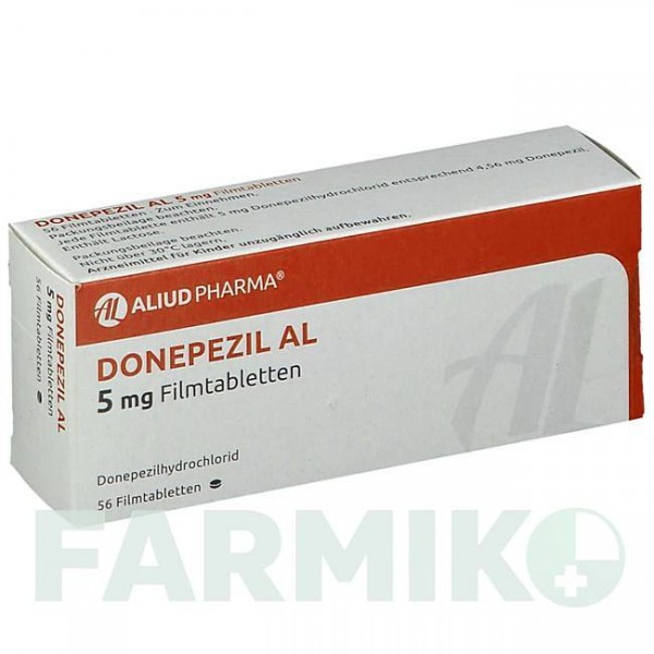 ДОНЕПЕЗИЛ (DONEPEZIL) 5 мг таблетки 56 шт - Донепезил ALIUD PHARMA