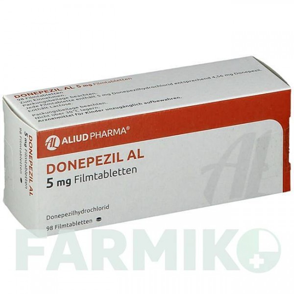 ДОНЕПЕЗИЛ (DONEPEZIL) 5 мг таблетки 98 шт - Донепезил ALIUD PHARMA