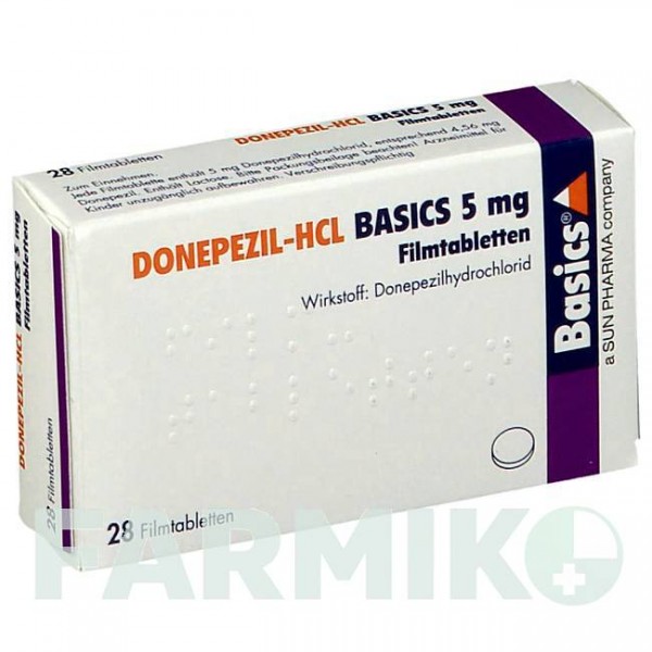 ДОНЕПЕЗИЛ (DONEPEZIL) 5 мг таблетки 28 шт - Донепезил BASICS