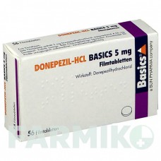 ДОНЕПЕЗИЛ (DONEPEZIL) 5 мг таблетки 56 шт - Донепезил BASICS