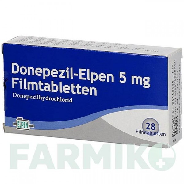 ДОНЕПЕЗИЛ (DONEPEZIL) 5 мг таблетки 28 шт - Донепезил ELPEN PHARMACEUTICAL