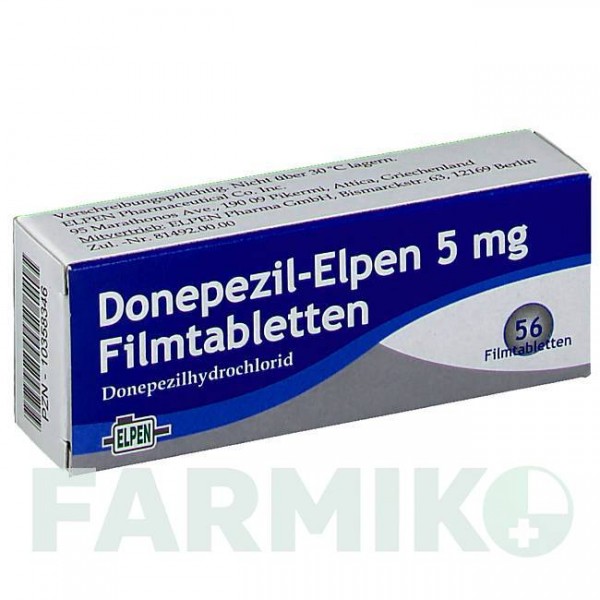ДОНЕПЕЗИЛ (DONEPEZIL) 5 мг таблетки 56 шт - Донепезил ELPEN PHARMACEUTICAL