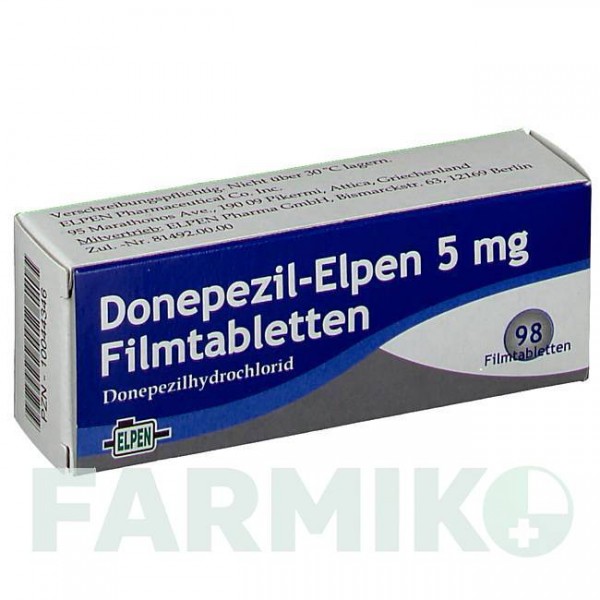ДОНЕПЕЗИЛ (DONEPEZIL) 5 мг таблетки 98 шт - Донепезил ELPEN PHARMACEUTICAL