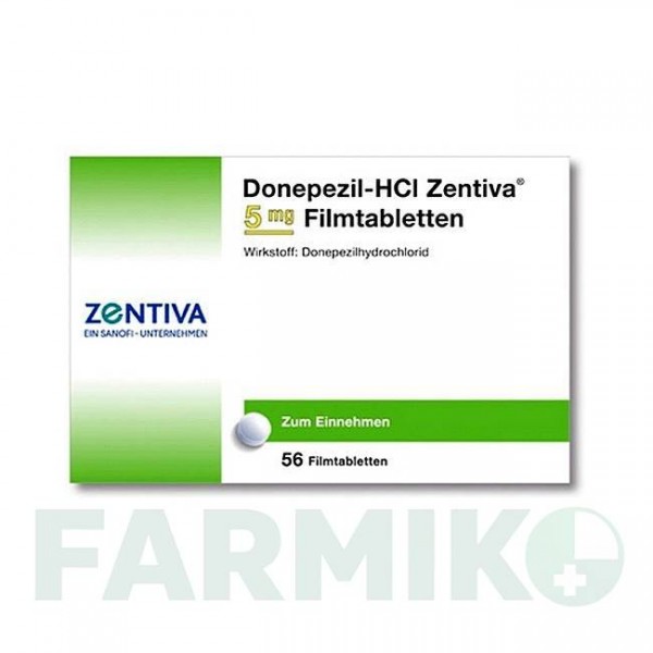 ДОНЕПЕЗИЛ (DONEPEZIL) 5 мг таблетки 56 шт - Донепезил ZENTIVA