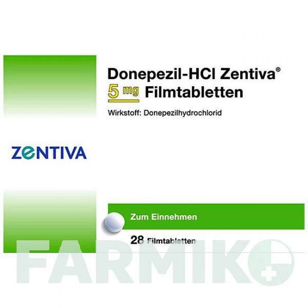 ДОНЕПЕЗИЛ (DONEPEZIL) 5 мг таблетки 28 шт - Донепезил ZENTIVA