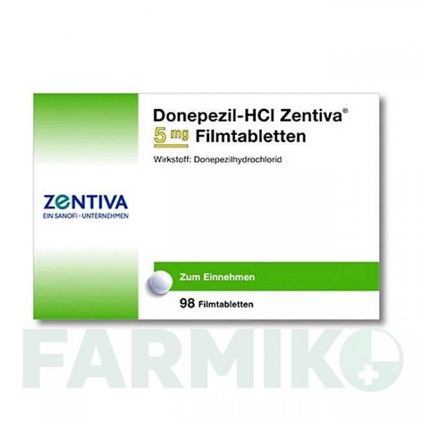 ДОНЕПЕЗИЛ (DONEPEZIL) 5 мг таблетки 98 шт - Донепезил ZENTIVA