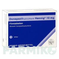 ДОНЕПЕЗИЛГІДРОХЛОРИД (DONEPEZILHYDROCHLORID) 10 мг таблетки 28 шт - Донепезил HENNIG